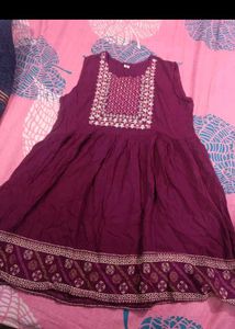 Embroidered Purple Kurta