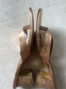 Metro Bronze Thong Sandals