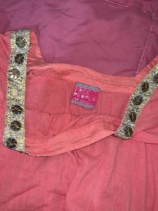 Stylish Peach Kurta Top