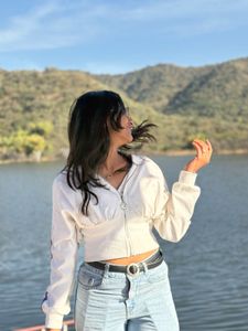 Stylish White Hoodie