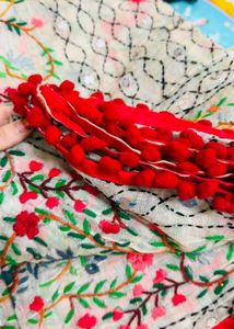 Embroidered Dupatta with Mirror Work