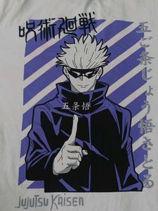 White Graphic Anime T-Shirt