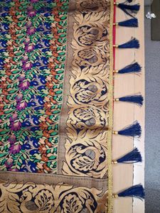 Beautiful Peacock Motifs Saree