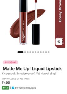 it's Available! pilgrim Matte Me Up Liquid Lipstic