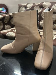 Chic Square Toe Block Heel Ankle Boots