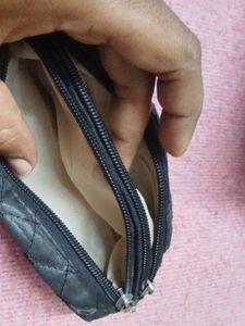 Chic Quilted Pouch with Wristlet