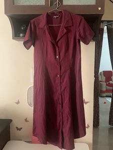 Aline Dress With Collars And Belt