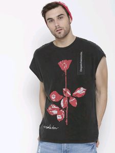 Forever21 Depeche Mode 80s Violator Rose Muscle T
