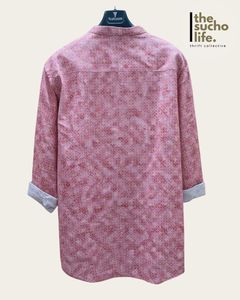 Stylish Pink Printed Kurta | 4XL