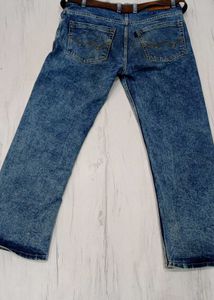 shaded Blue Denim Jeans
