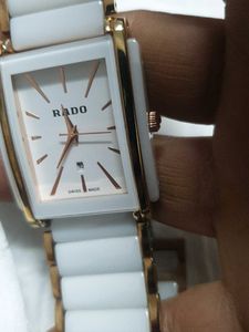 Rado White Ceramic & Rose Gold Watch