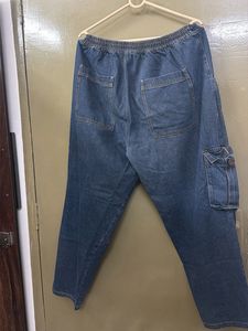 Denim Cargo Pants