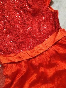 Sparkly Red Korean Dress