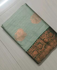 Elegant Ethnic Benarasi Silk Saree Green 💚