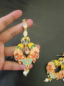 Stunning Peacock Design Jewellery Set