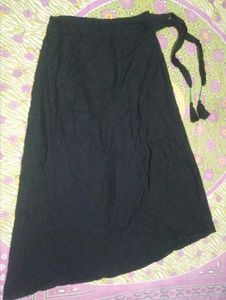 Black Wrap Around Skirt