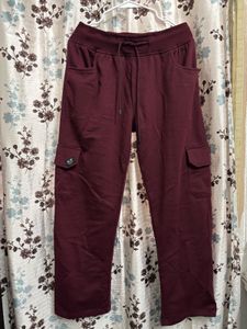 Maroon Cargo Sweatpants