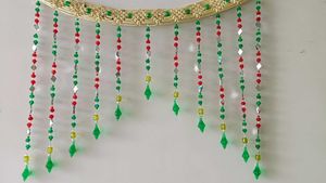 Handmade Beaded Toran Door Hanging