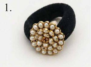 Elegant Pearl &amp; Gold Hair Tie
