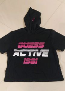 Oversized Hooded T Shirt