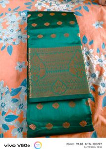 Beautiful Green Silk Saree