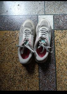 Gray & Pink Athletic Sneakers sport shoes