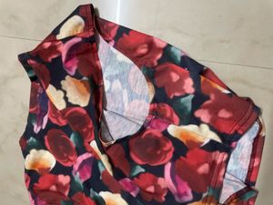 Floral Print Cropped Tank Top