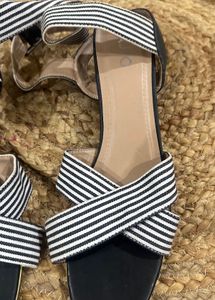 Brand New Striped Strappy Sandals