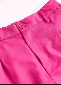 Pink Wide Leg Trousers XS
