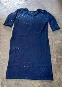 Sparkling Navy Blue Kurta