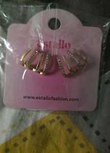Elegant Floral &amp; Crystal Ear Climbers