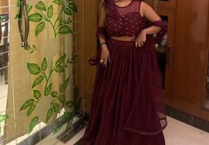 Neww Hooded Designer Blouse And Choli Lehenga