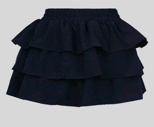 High-rise Layered Mini Skirt
