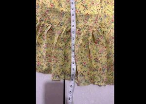 Charming Yellow Floral Midi Dress