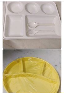 kids plates nd steel spoons