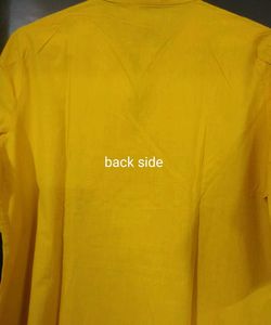 Vibrant Yellow Kurta with Mirror Work