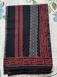 Block print Pure cotton saree