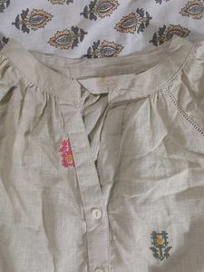 Elegant Short Embroidered Kurta