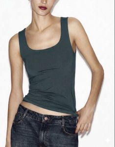ZARA Polyamide Grey Tank Top