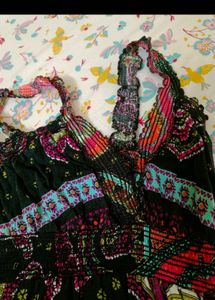 Bohemian Paisley Print Dress Zara