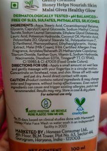 Mama Earth Honey &amp; Malai Face Wash SEALPACKED