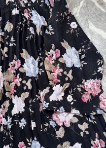 Floral Print Off-Shoulder Dress
