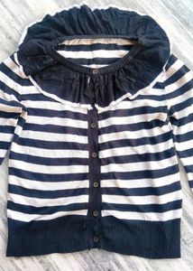Striped Knit Cardigan