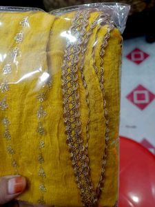 Yellow Embroidery Dupatta