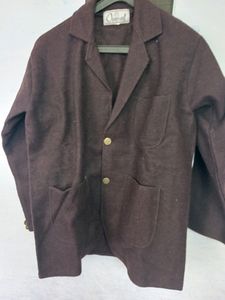 Brown Woollen Blazer Price Dropped