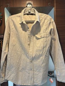 Zudio Men's Beige Button-Down Shirt