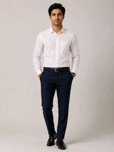 plain white formal shirt