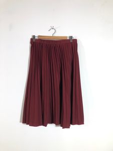 Maroon Pleated Skirt(Women’s)