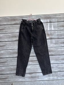 Stylish Washed Black Denim Jeans