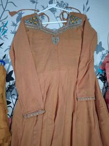 Mustard Anarkali Set 🌼🌼